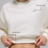 Cropped Accolade Crewneck - Ivory