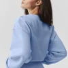 Cropped Accolade Crewneck - Light Provence Blue