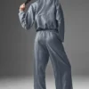 Cropped Afterglow Pullover - Steel Grey