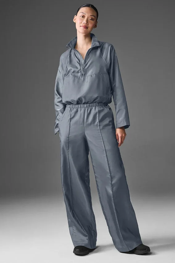 Cropped Afterglow Pullover - Steel Grey