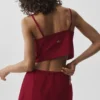 Cropped Connection Tank - Summer Romance Red