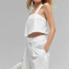 Cropped Dreamscape Tank - White
