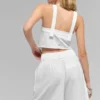 Cropped Dreamscape Tank - White
