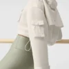 Cropped Engage Cargo Parka - Ivory