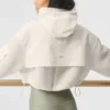 Cropped Engage Cargo Parka - Ivory