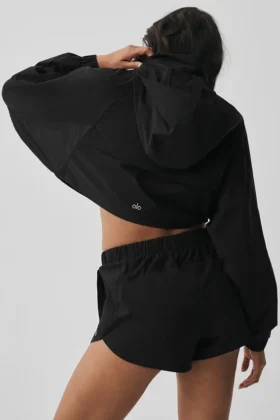 Cropped Playmaker Jacket – Black