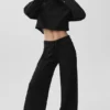 Cropped Serenity Coverup - Black