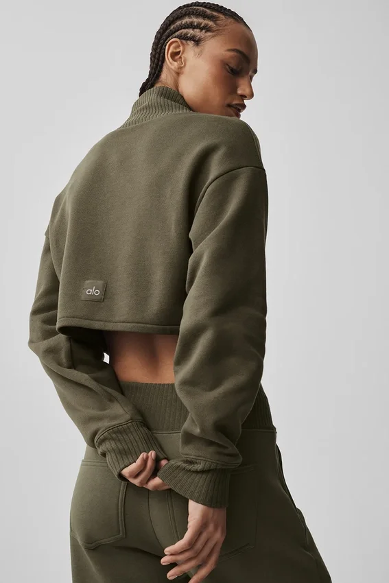 Cropped Serenity Coverup - Olive Tree
