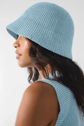 Denim Knit Cloche – Celestial Blue/Dark Celestial Blue