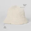 Denim Knit Cloche - Ivory/Oatmilk