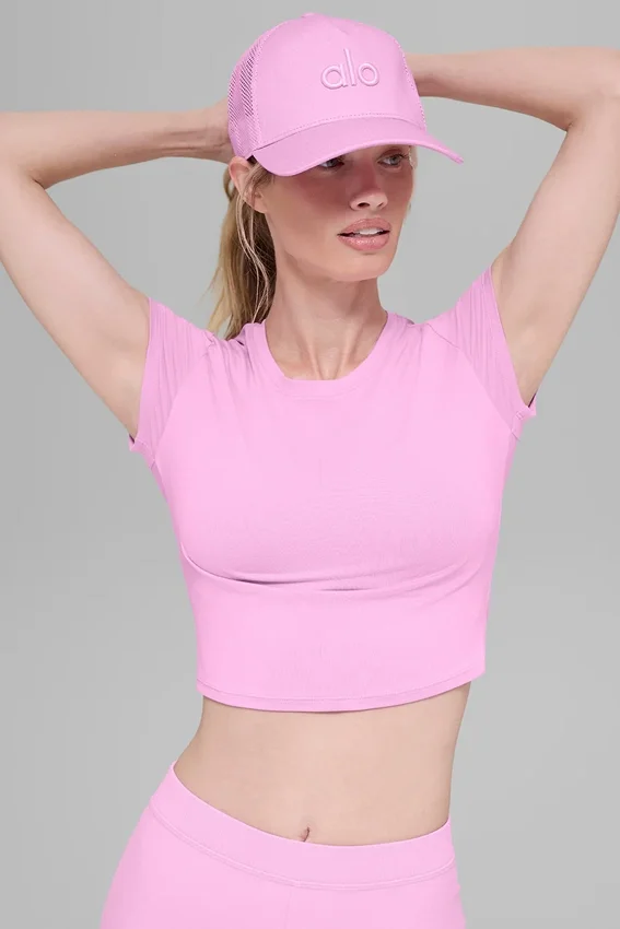 District Trucker Hat - Candy Heart Pink
