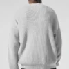 Domain Rib Knit Crew Sweater - Athletic Heather Grey