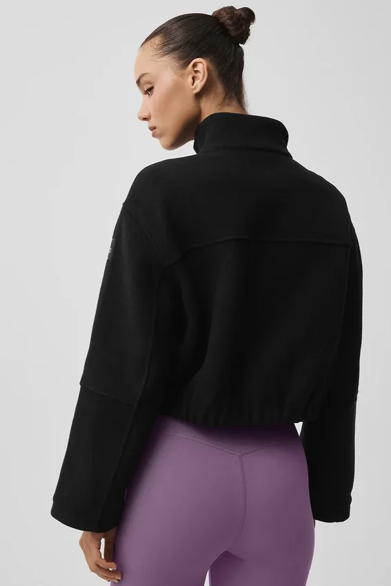 Double Face Wool City Girl Jacket - Black