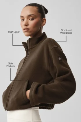Double Face Wool City Girl Jacket – Espresso