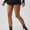 Double or Nothing Tennis Skirt - Black