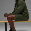 Double Take Hoodie - Green Olive