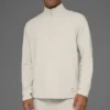 Double Take Long Sleeve 1/4 Zip - Bone