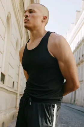 Everyday Modal Rib Tank - Black