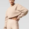 Extreme Cropped Pullover - Macadamia
