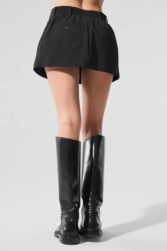 Fan Club Mini Skirt - Black