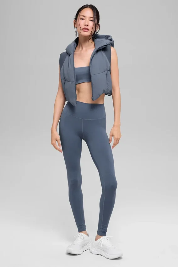 Fast Lane Puffer Vest - Bluestone