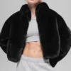 Faux Fur Allure Jacket - Black