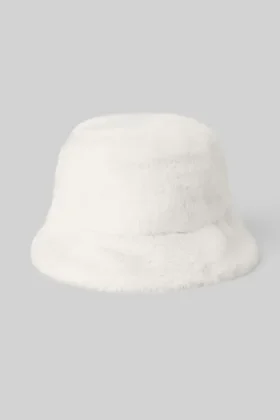 Faux Fur Bucket Hat – Ivory