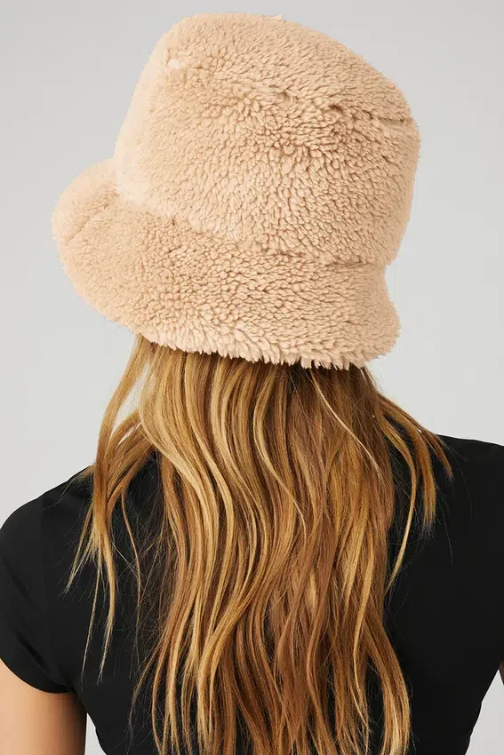 Foxy Sherpa Bucket Hat - Camel