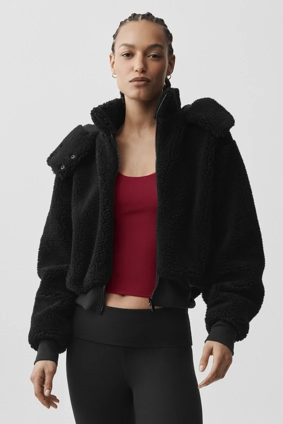 Foxy Sherpa Jacket - Black