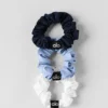 Fresh Mini Scrunchie 3-Pack - Light Provence Blue/Navy/White