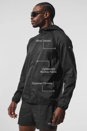 Game Time Ripstop Jacket – Black