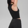 Goddess Ribbed Go-To Tank - Black