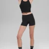 Goddess Ribbed Go-To Tank - Black