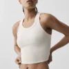 Goddess Ribbed Go-To Tank - Ivory