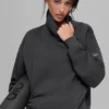 Hazy Mock Neck Pullover - Anthracite