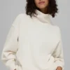 Hazy Mock Neck Pullover - Ivory