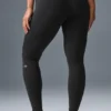 High-Waist Airbrush Legging - Black