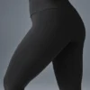 High-Waist Airbrush Legging - Black