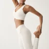 High-Waist Airbrush Legging - Ivory