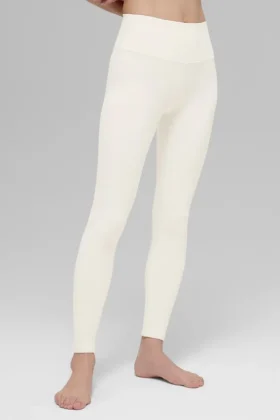 High-Waist Airbrush Legging – Ivory