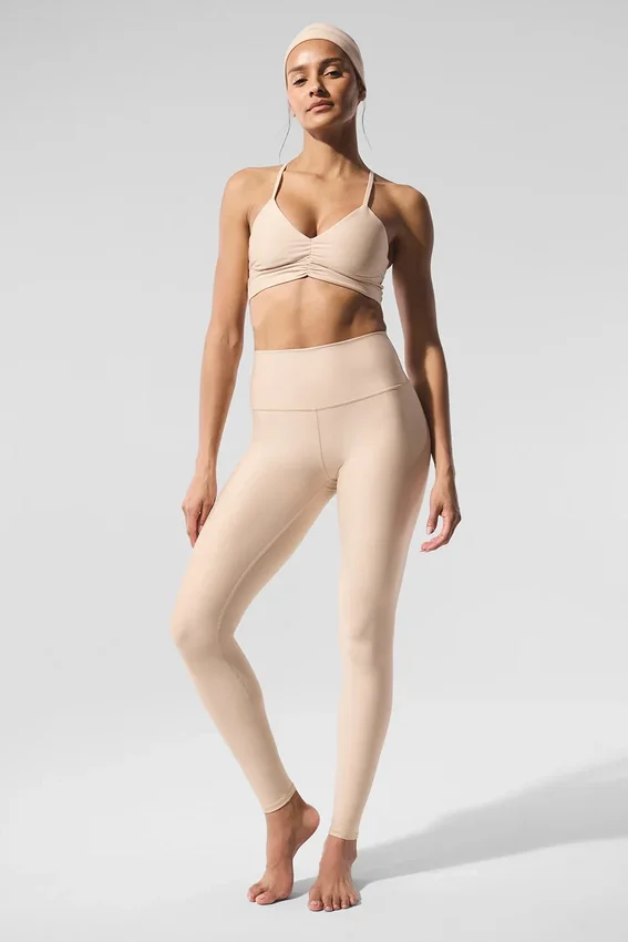 High-Waist Airlift Legging - Macadamia
