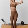 High-Waist Airlift Legging - Sun Kissed Brown