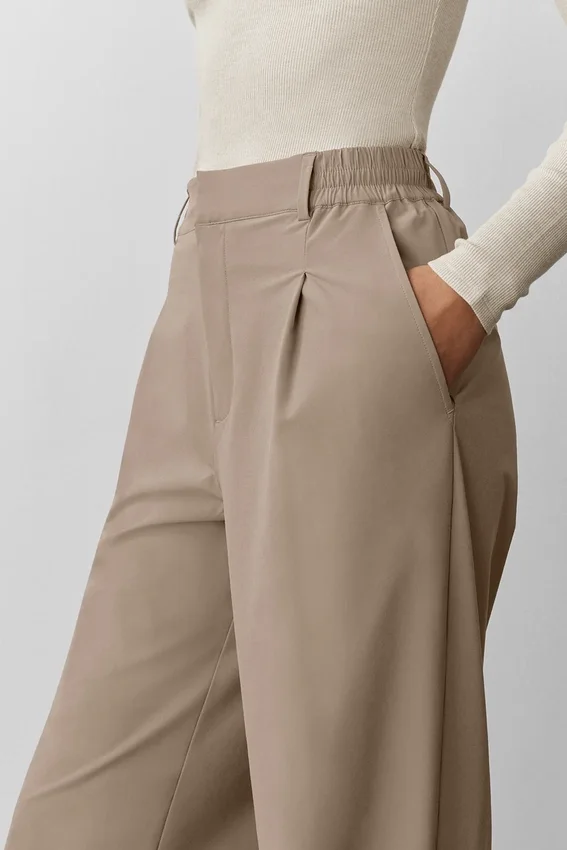 High-Waist Pursuit Trouser (Long) - Gravel