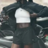 High-Waist Socialite Short - Black