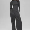 High-Waist Sweatpant Trouser - Anthracite