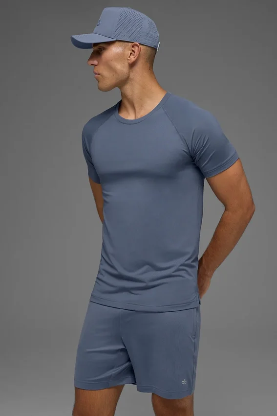 Idol Crewneck Short Sleeve - Bluestone