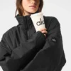 Latitude Light Weight 1/2 Zip Pullover Jacket - Black