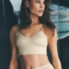 Linen Blend Riviera Bra - Sandy Beige