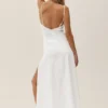 Linen Blend Riviera Maxi Dress - White