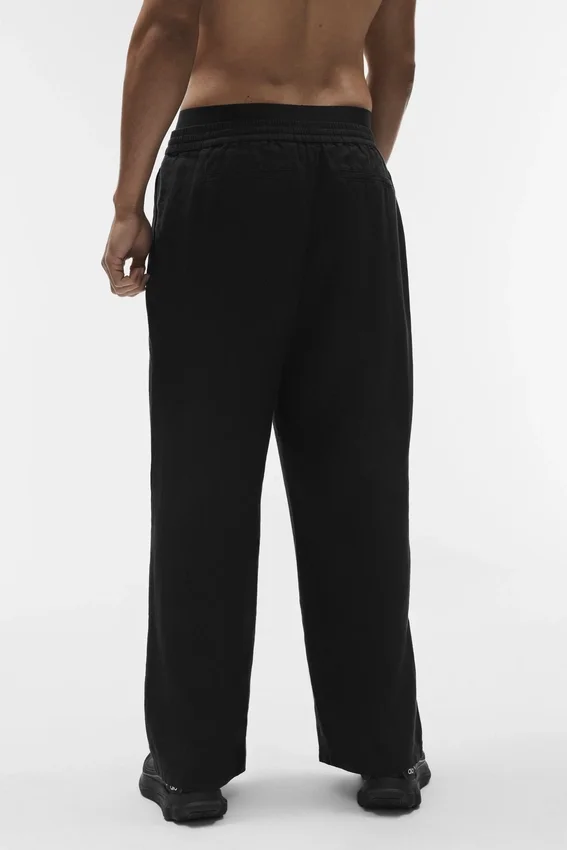 Linen Days Straight Leg Pant - Black